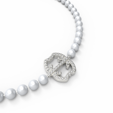 Collier monogramme perle