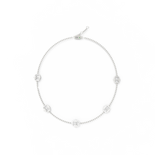 Collier quintuple monogramme