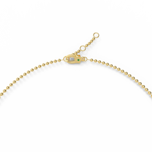 Collier monogramme émail vert