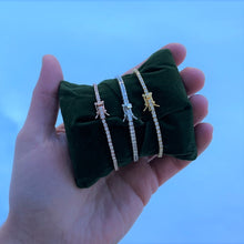 Bracelet rivière argent carré 2mm