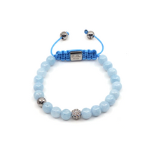Bracelet Macramé Acquamarine, Diamant